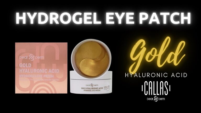 Gold hydrogel eye patch