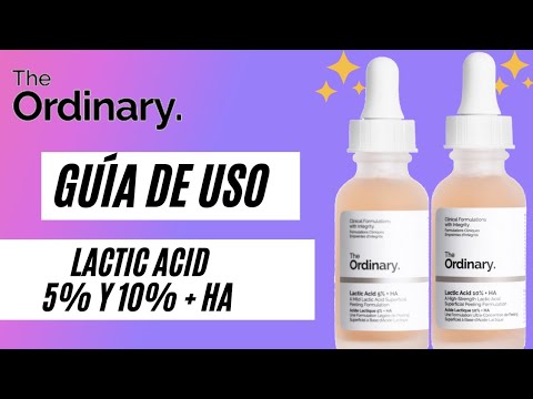 Acido lactico the ordinary como usar